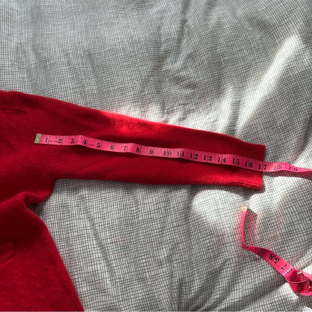 Vintage Rafaella Red Wool Knit Cardigan - Picture 10 of 10